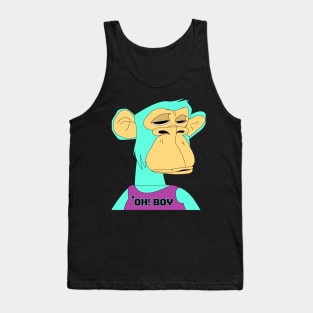 newest oh boy sad ape nft (non fungible token) Tank Top